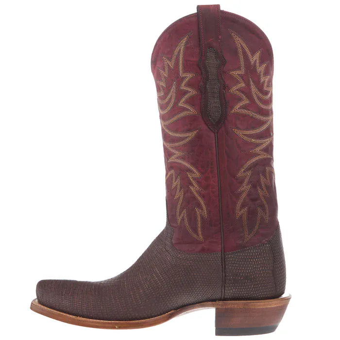JUSTIN Boots Justin Men's Rustic Brown Lizard Exotic Boots JE8321