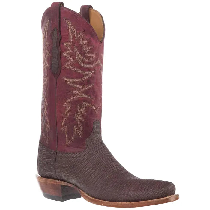 JUSTIN Boots Justin Men's Rustic Brown Lizard Exotic Boots JE8321