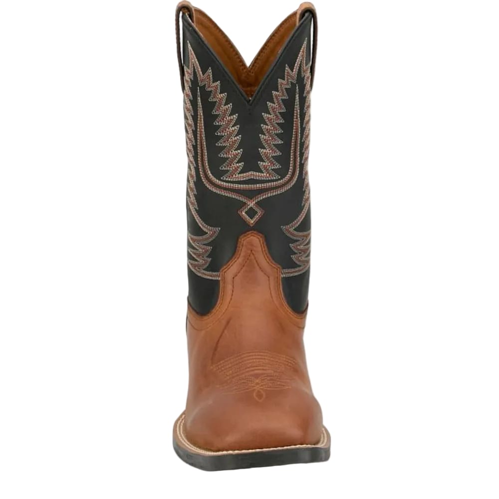 JUSTIN Boots Justin Men's Tan & Black Gage Water Buffalo Square Toe Western Boots SE7535