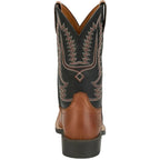JUSTIN Boots Justin Men's Tan & Black Gage Water Buffalo Square Toe Western Boots SE7535