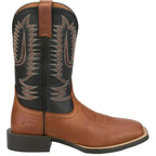 JUSTIN Boots Justin Men's Tan & Black Gage Water Buffalo Square Toe Western Boots SE7535