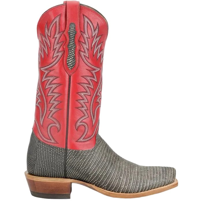 JUSTIN Boots Justin Men's Vintage Ivory Grey Kimble Ring Lizard Exotic Boots JE8317