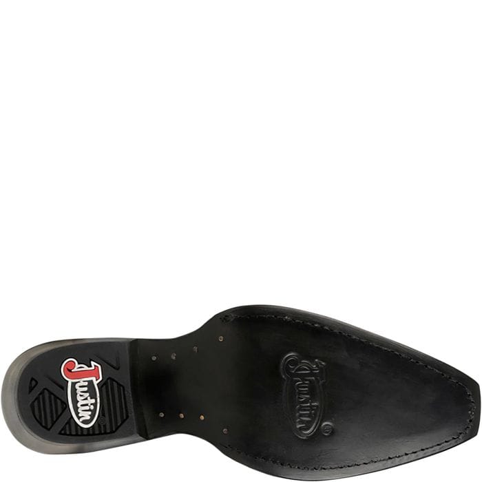 JUSTIN Boots Justin Women's Black May Floral Inlay Western Boots VN4455