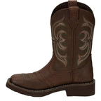 JUSTIN Boots Justin Women's Brown Inji II Wide Round Toe Western Boots GY9984