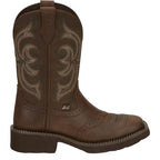 JUSTIN Boots Justin Women's Brown Inji II Wide Round Toe Western Boots GY9984