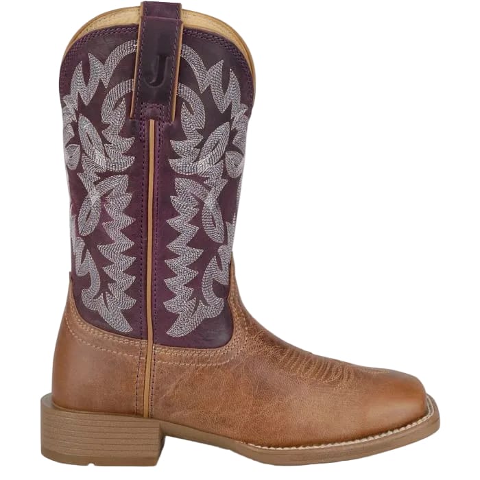 JUSTIN Boots Justin Women's Chestnut & Plum Ashtyn Western Boots UN2340
