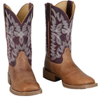 JUSTIN Boots Justin Women's Chestnut & Plum Ashtyn Western Boots UN2340