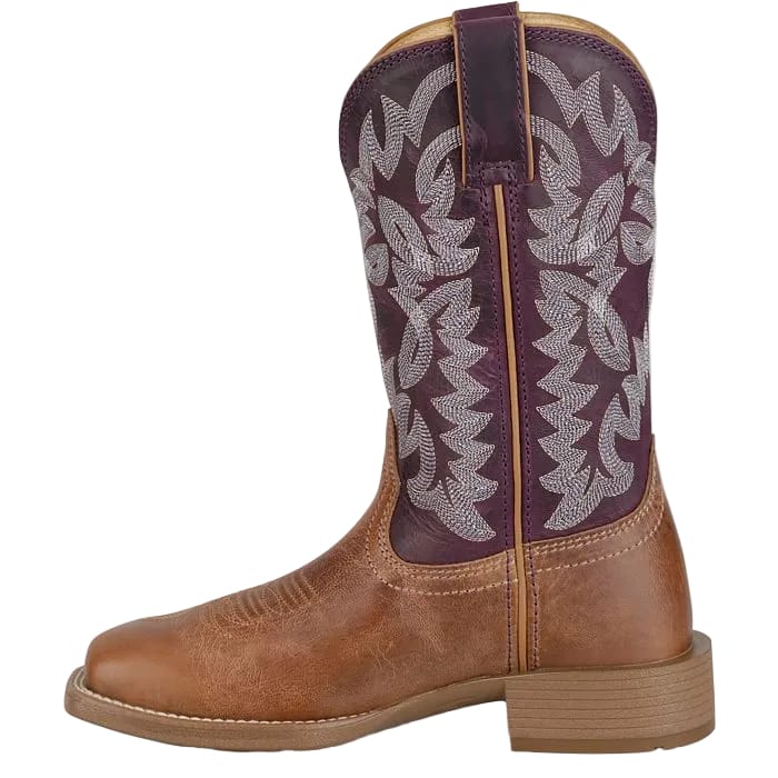 JUSTIN Boots Justin Women's Chestnut & Plum Ashtyn Western Boots UN2340