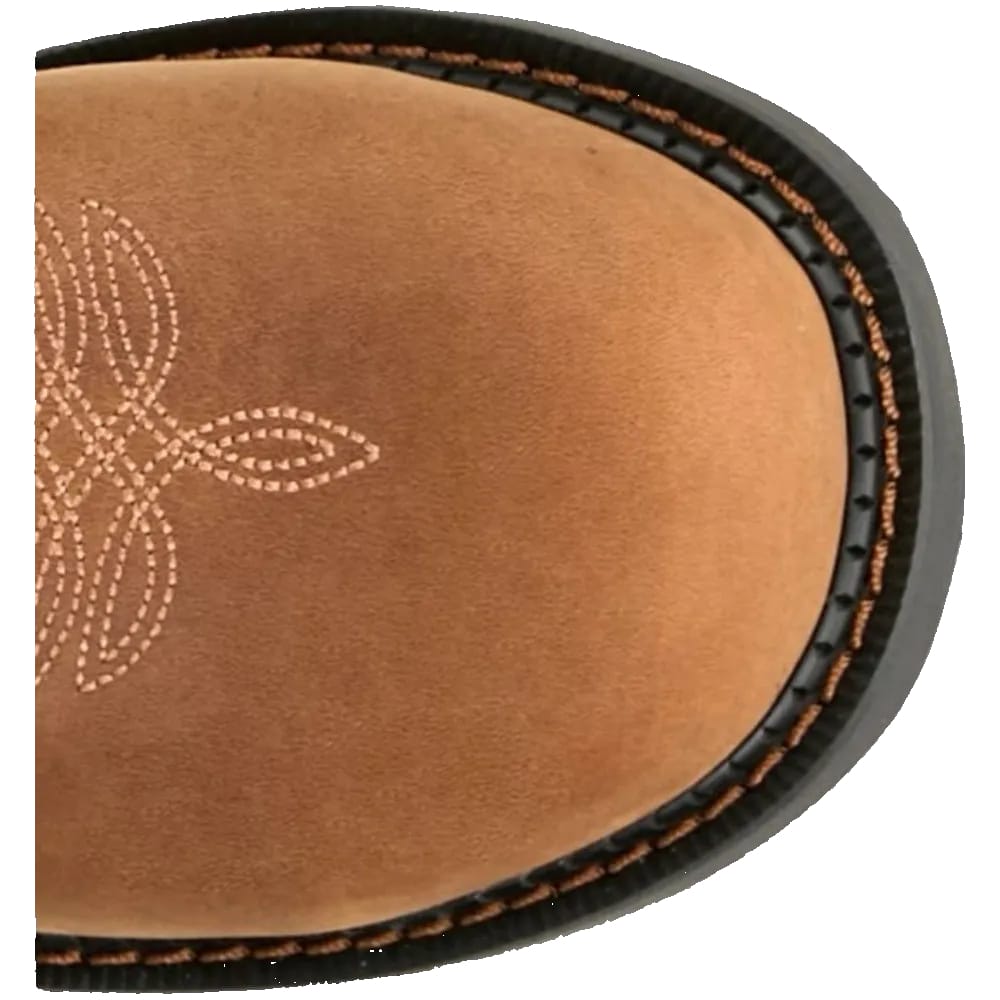 JUSTIN Boots Justin Women's Cognac & Black Darby 8" Waterproof Nano Comp Toe Work Boots GY9949