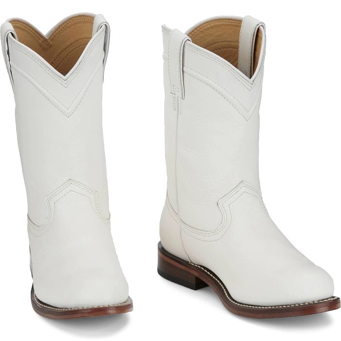JUSTIN Boots Justin Women's Holland Snow White Roper Boots RP3314