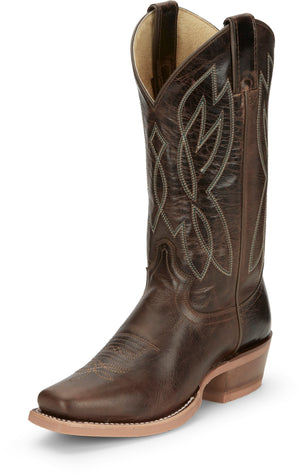 JUSTIN Boots Justin Women's Mayberry Umber Brown Square Toe Western Boots CJ4011
