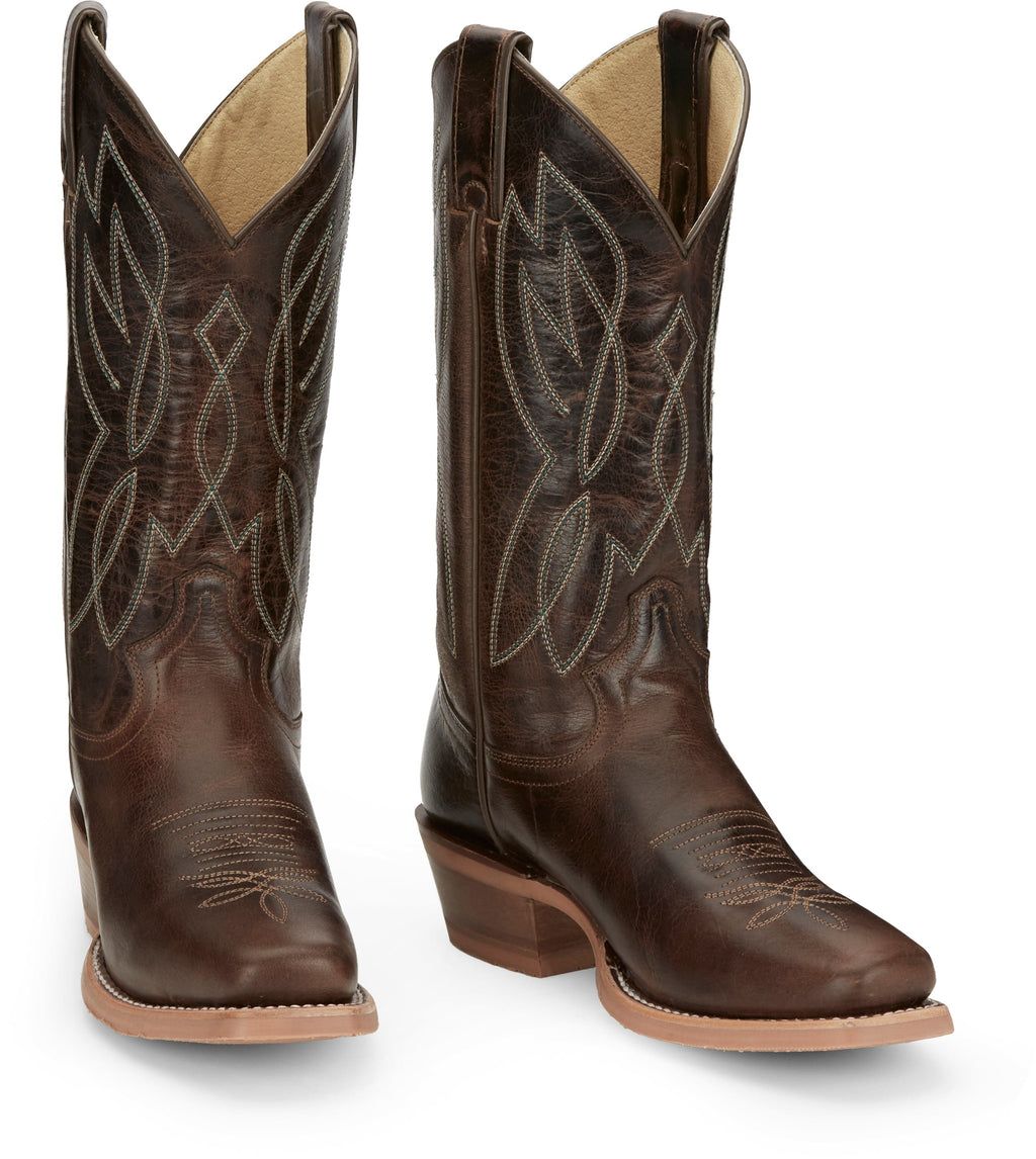 JUSTIN Boots Justin Women's Mayberry Umber Brown Square Toe Western Boots CJ4011