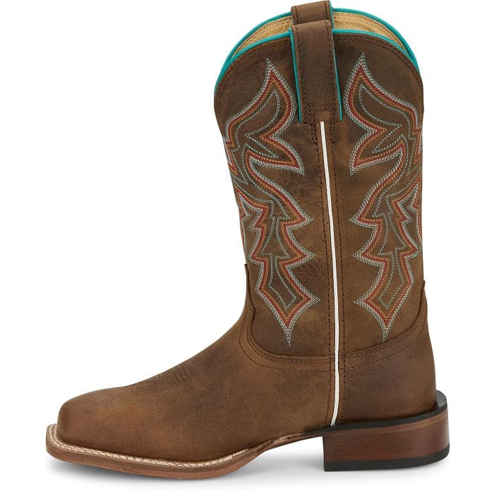 JUSTIN Boots Justin Women's Miss Ellie Taupe Brown Western Boots FN4201