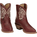 JUSTIN Boots Justin Women's Ruby Red Isabella 7" Western Booties VN4420