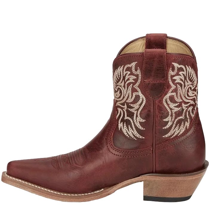 JUSTIN Boots Justin Women's Ruby Red Isabella 7" Western Booties VN4420