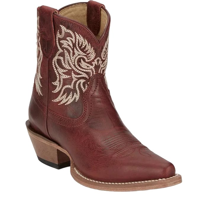 JUSTIN Boots Justin Women's Ruby Red Isabella 7" Western Booties VN4420