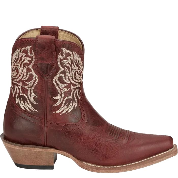 JUSTIN Boots Justin Women's Ruby Red Isabella 7" Western Booties VN4420