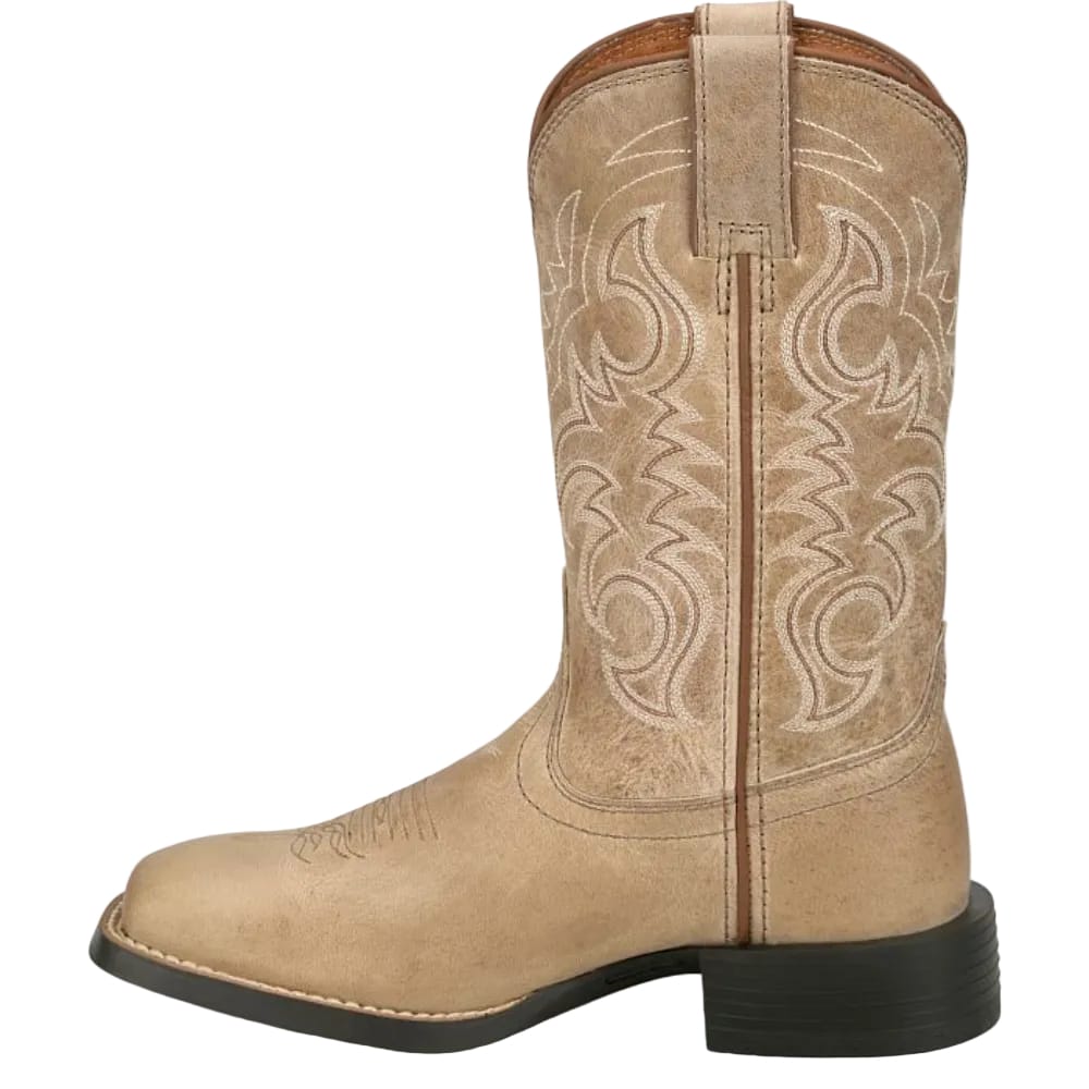 JUSTIN Boots Justin Women's Tan Della Water Buffalo Square Toe Western Boots SE2812L