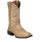 JUSTIN Boots Justin Women's Tan Della Water Buffalo Square Toe Western Boots SE2812L