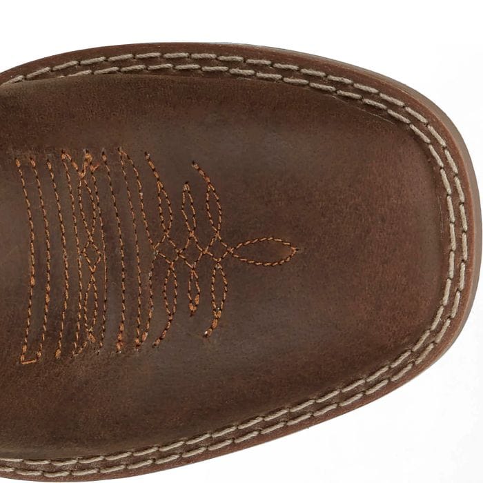 Justin Boots Kids - Boots - Boys Justin Kid's Brown Canter Junior Western Boots JK7515