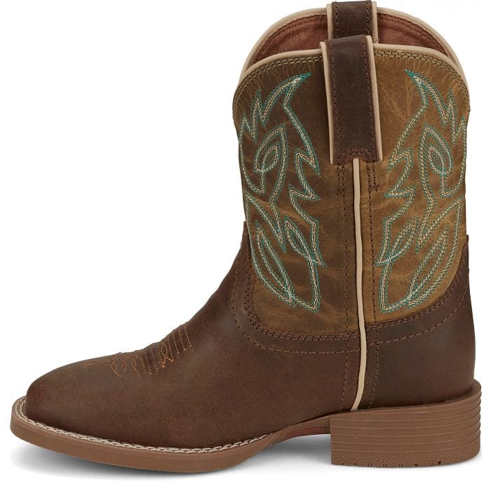 Justin Boots Kids - Boots - Boys Justin Kid's Brown Canter Junior Western Boots JK7515