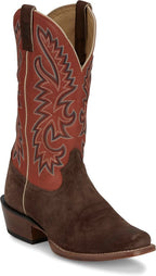 Justin Boots Mens - Boots - Western Justin Men's Jimmy Brown/Orange Western Boots FN7252