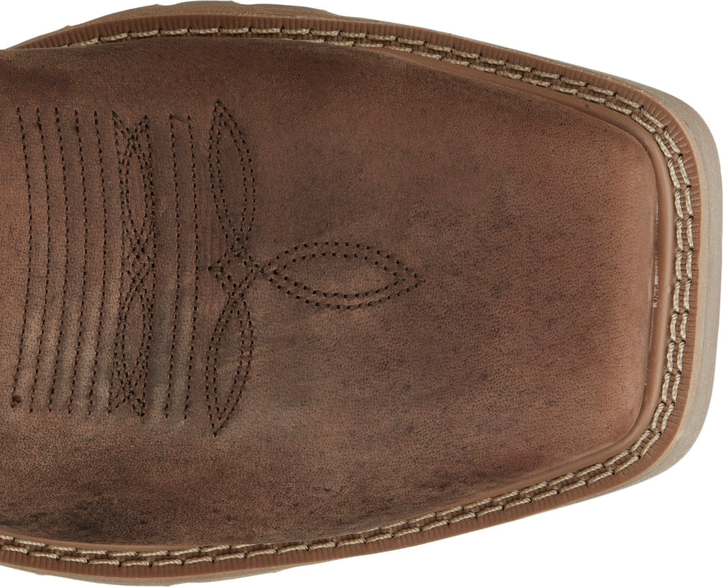 JUSTIN Mens - Boots - Western Justin Men's All Around Walnut Brown Steel Toe Waterproof Work Boot SE3115