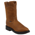Justin Work Boots Justin Men's Conductor Brown ASTM Pull On Work Boots 4760