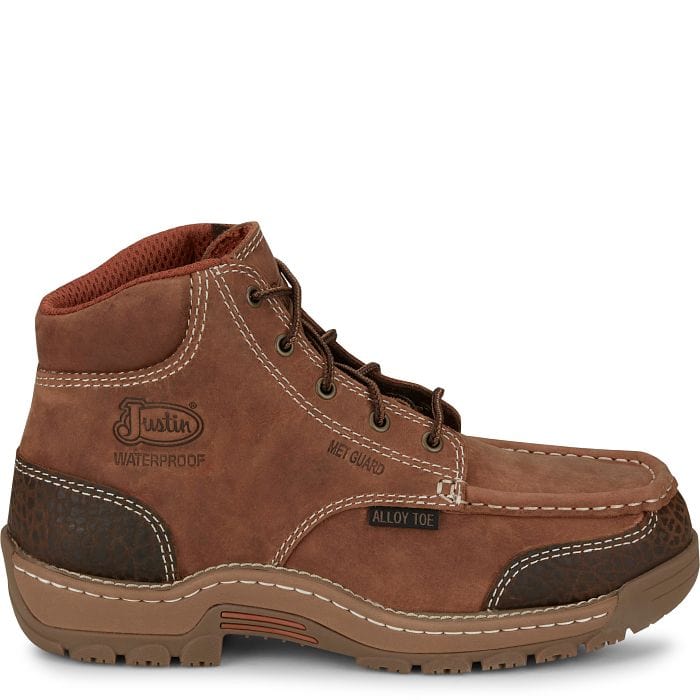 JUSTIN WORK Boots Justin Men's Corbett 5" Waterproof Alloy Toe Met Guard Work Boots SE255