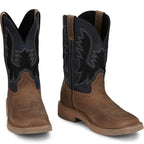 JUSTIN WORK Boots Justin Men's Peanut & Navy Stampede Bolt Comp Toe Work Boots SE4115