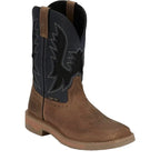JUSTIN WORK Boots Justin Men's Peanut & Navy Stampede Bolt Comp Toe Work Boots SE4115