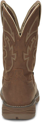 Justin Work Boots Justin Men’s Rush Brown Rush Waterproof Steel Toe Work Boots WK4331