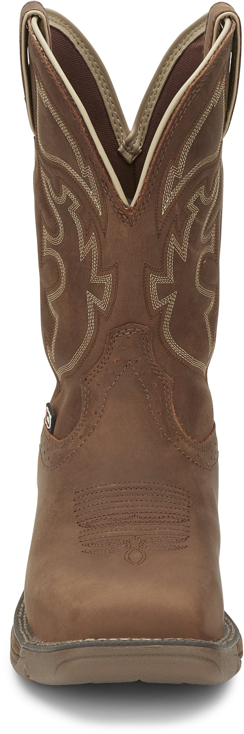 Justin Men's Rush Brown Rush Waterproof Steel Toe Work Boots