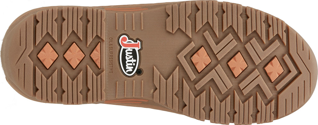 Justin Work Boots Justin Men's Stampede Corbett Waterproof Barley Brown Work Boots SE252