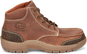 Justin Work Boots Justin Men's Stampede Corbett Waterproof Barley Brown Work Boots SE252