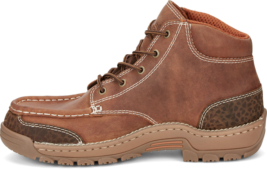 Justin Work Boots Justin Men's Stampede Corbett Waterproof Barley Brown Work Boots SE252