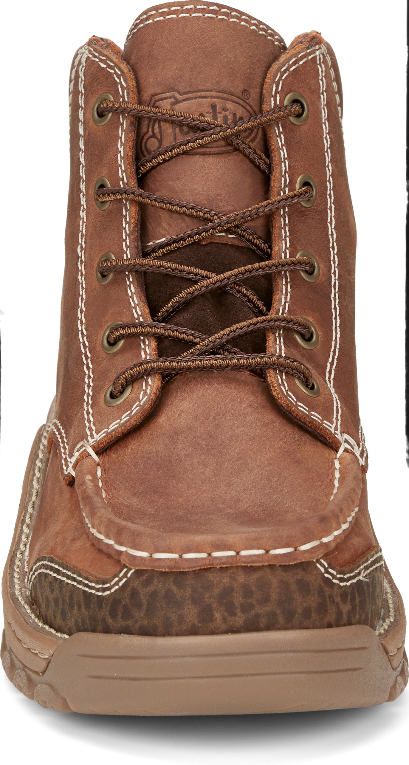 Justin Men's Stampede Corbett Waterproof Barley Brown Work Boots