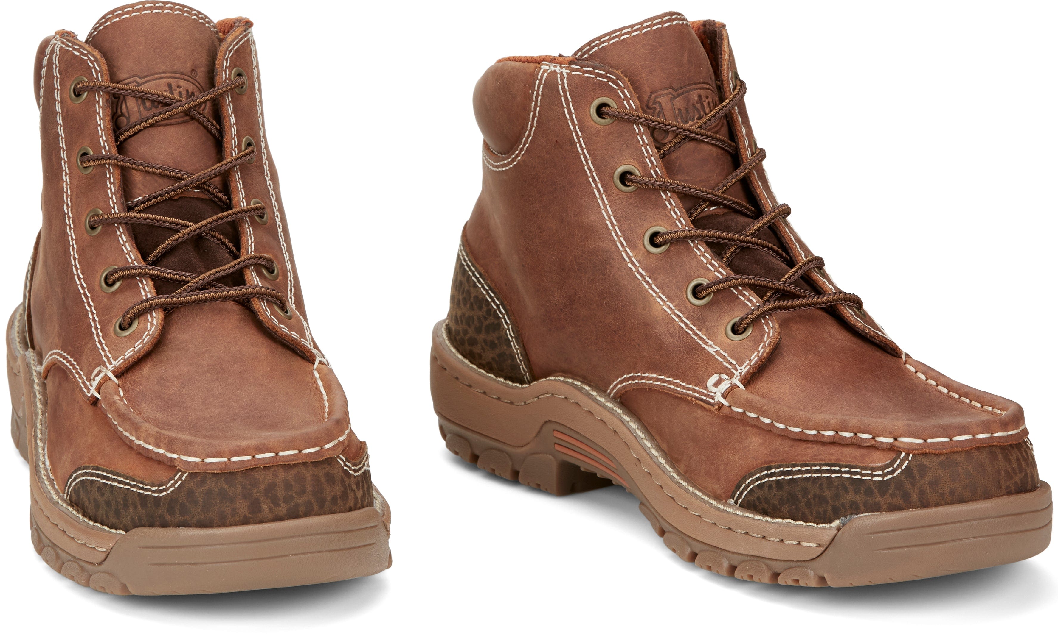 cootie ビーチクロス ブラウンズビーチ ラッセルシューティング クーティ Justin Men's Stampede Corbett Waterproof Barley Brown Work Boots