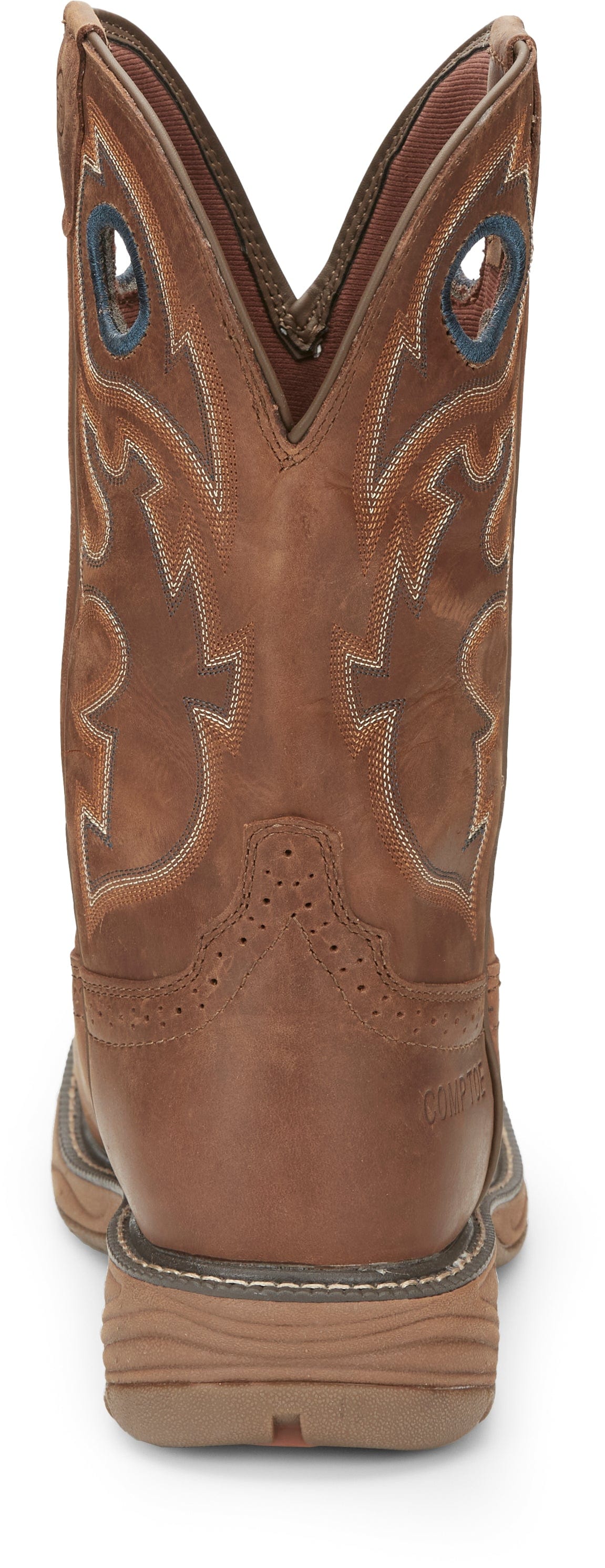 Justin Men's Stampede Rush Barley Brown Waterproof Nano Composite