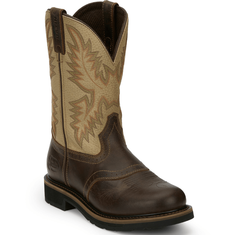 Justin Work Boots Justin Men's Superintendent Golden Brown Work Boots SE4660