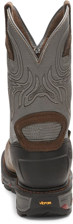 Justin Work Boots Justin Men's Tanker Timber Brown Waterproof Steel Toe Work Boots WK2102