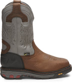 Justin Work Boots Justin Men's Tanker Timber Brown Waterproof Steel Toe Work Boots WK2102