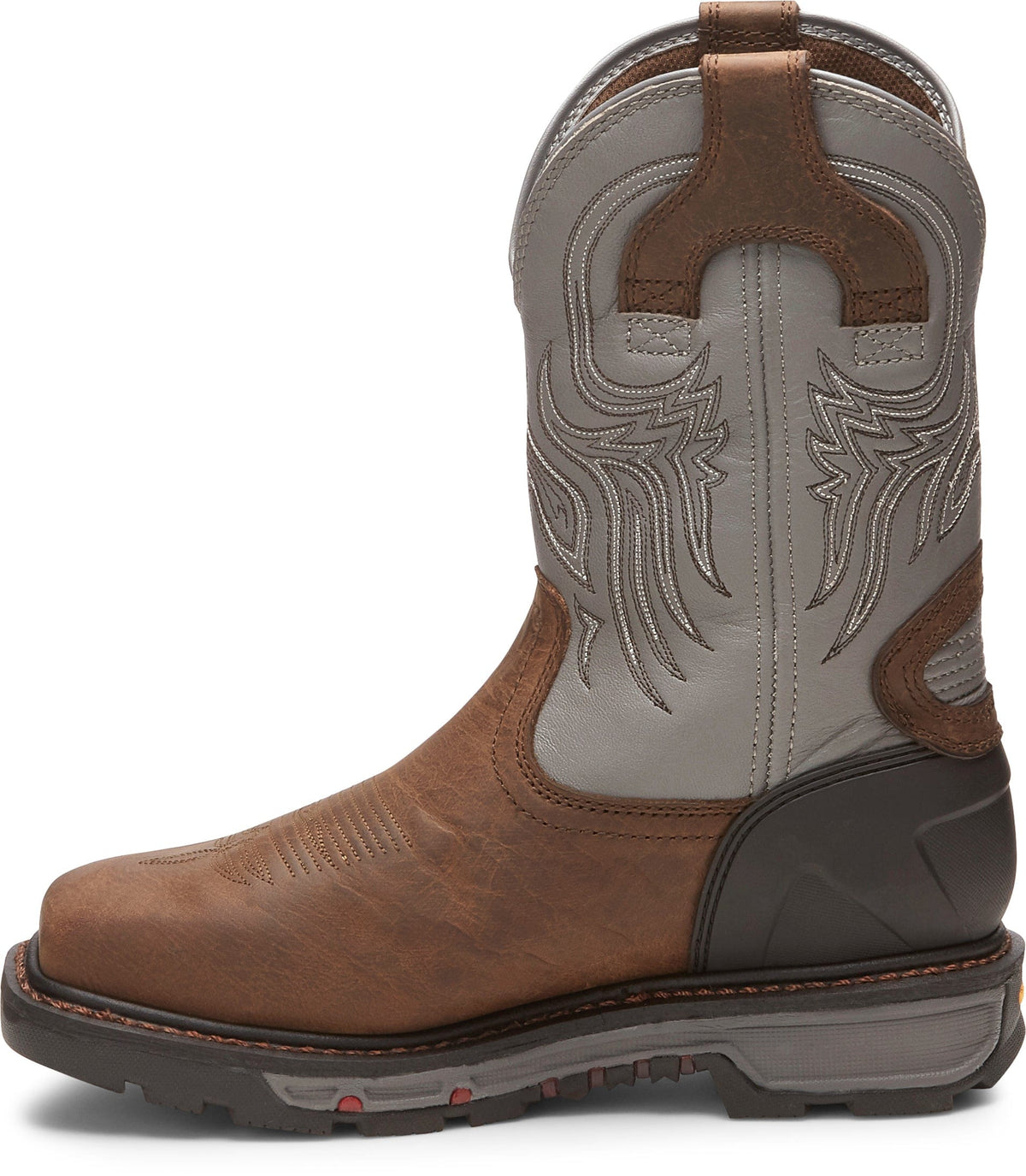 Justin Work Boots Justin Men's Tanker Timber Brown Waterproof Steel Toe Work Boots WK2102