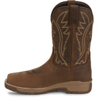 JUSTIN WORK Boots Justin Men's Taupe Nitread Waterproof Nano Comp Toe Work Boots CR3207