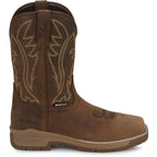 JUSTIN WORK Boots Justin Men's Taupe Nitread Waterproof Nano Comp Toe Work Boots CR3207