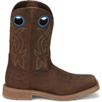 JUSTIN WORK Boots Justin Men's Walnut Brown Stampede All Around Waterproof Work Boots SE3114