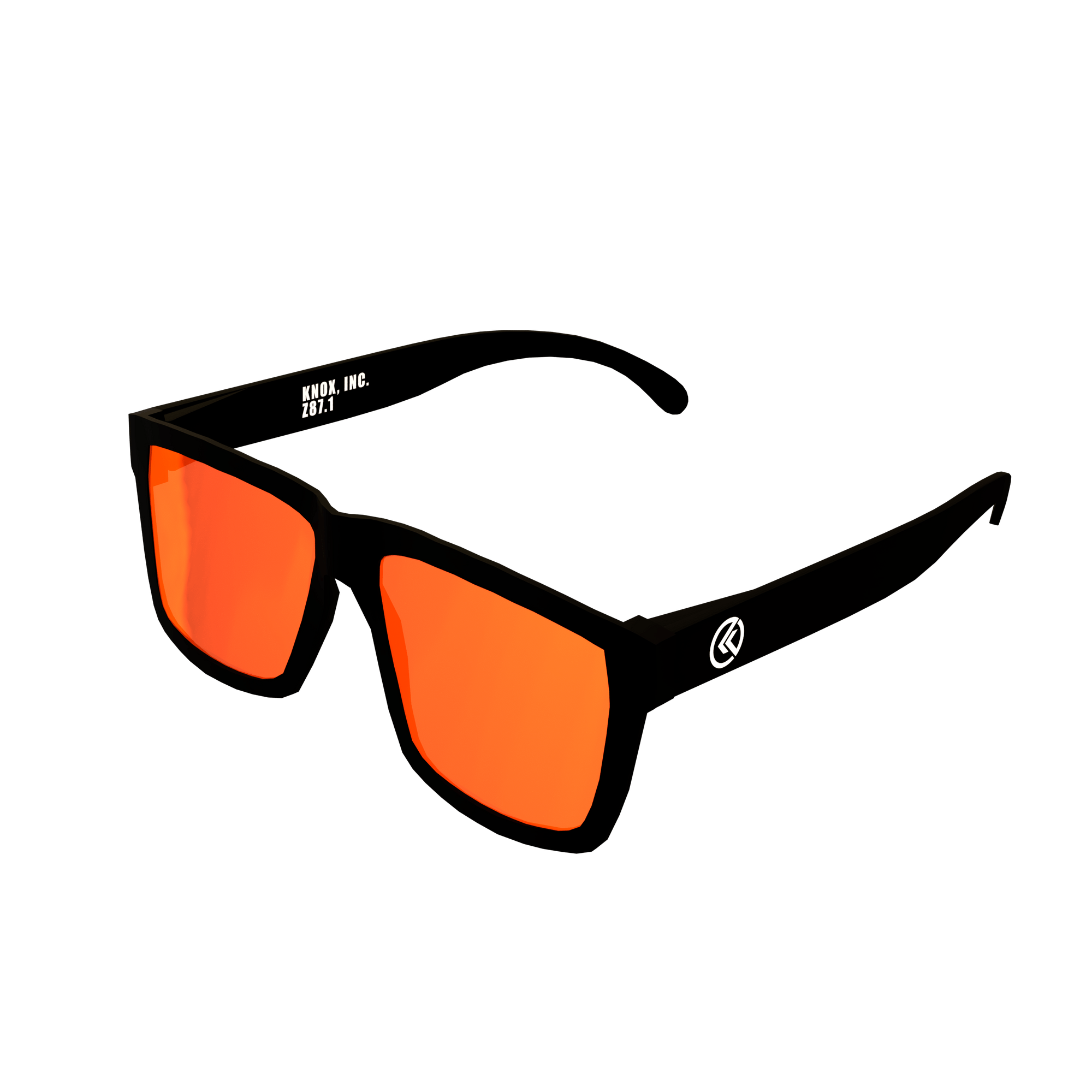 Knox Incorporated Apparel & Accessories The Badger Z87 Sunglasses - Red