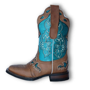 Lacy Boots Boots Jesse Style Short Teal Boot