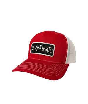 Land Pirate Headwear Red White / MD-LG (6 7/8 - 7 5/8) the 'Jetty'