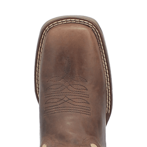 LAREDO Boots Dan Post Women's Delaney Dark Brown/Bone Square Toe Western Boots 5946